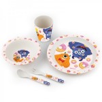 Set veselă din bambus